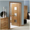 Glazed wooden bath room door